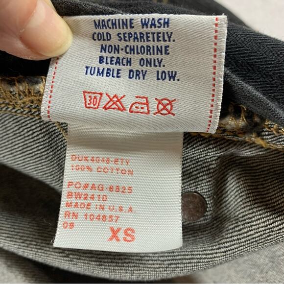 AG Adriano Goldschmied The Tabitha Denim Jacket Sz XS Black Wash Belted‎ - Picture 13 of 15